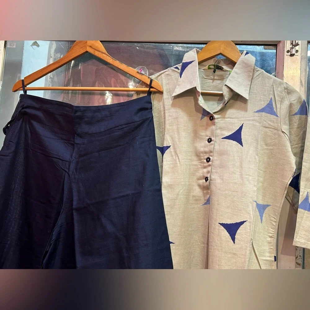 Pure cotton sharara with kurti - Picture 4 of 5